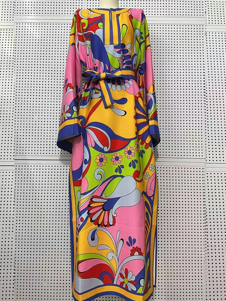 Printed Split Loose Dress
