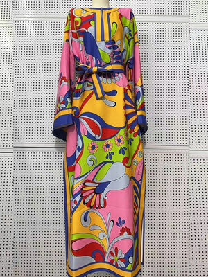 Printed Split Loose Dress