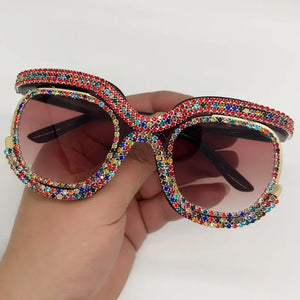 Luxury Oversized Diamond Sunglasses