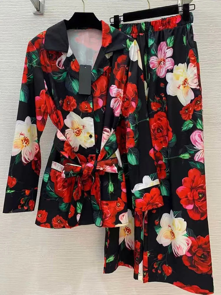 Printed Pajamas Suit