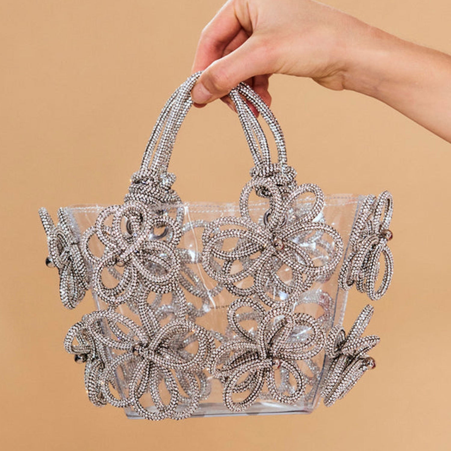 Flower Rhinestone Evening Bags