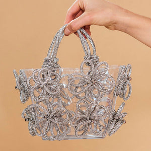Flower Rhinestone Evening Bags