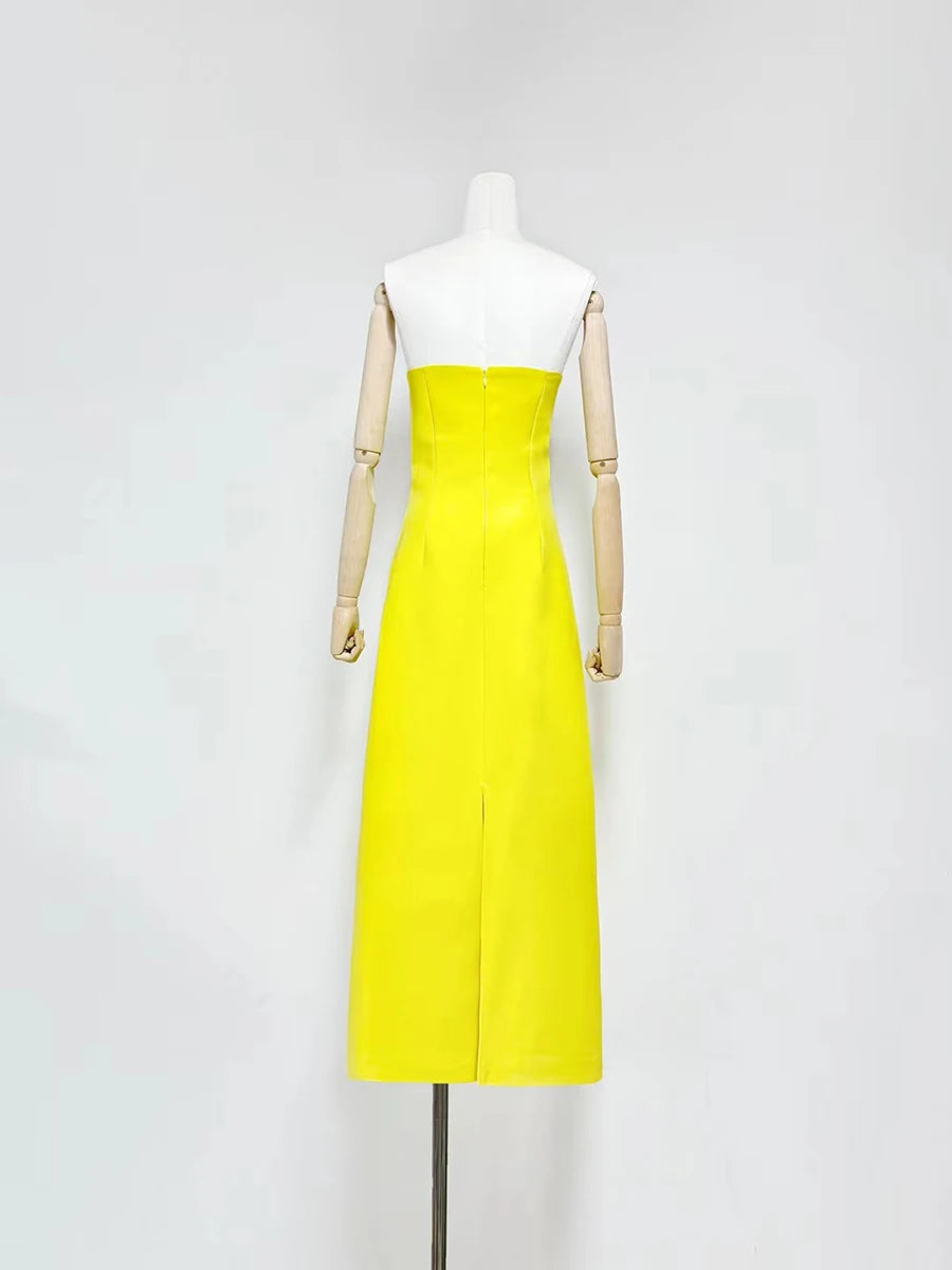 Hit Color Slimming Spliced 3D Flower Elegant Dresses