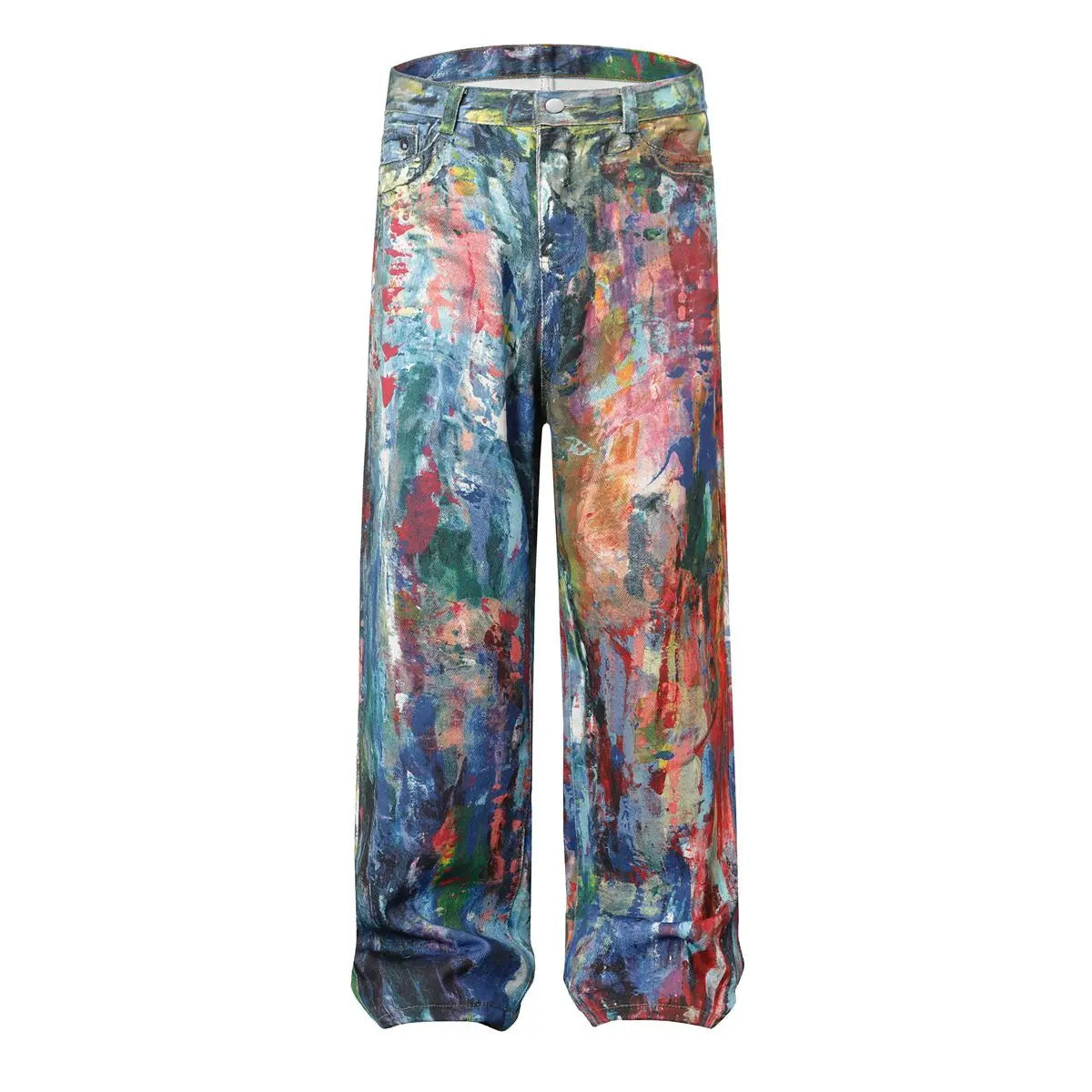 Street Style Graffiti Baggy Jeans