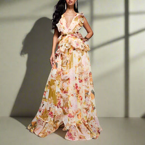 Runway Ruffles Edge French Dress