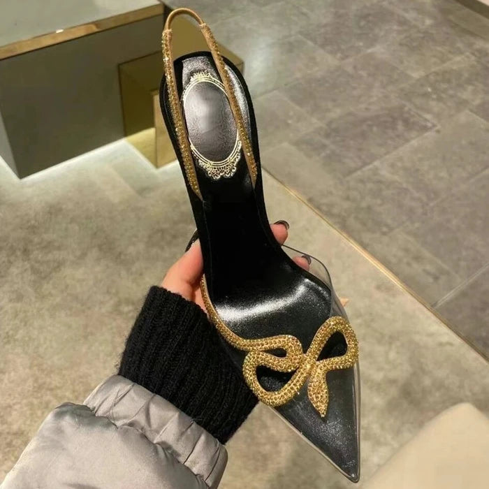 Rhinestone Transparent Shoes
