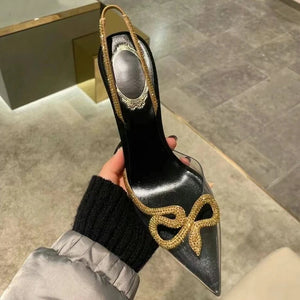Rhinestone Transparent Shoes