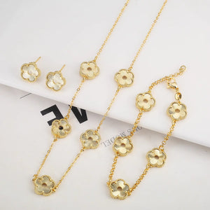 Hollow Metal Double sided Hollow Jewelry Set