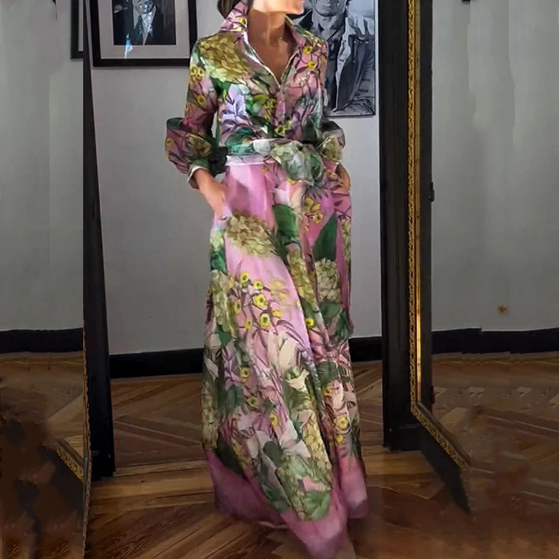Elegant Pattern Print Autumn 2 Piece Sets