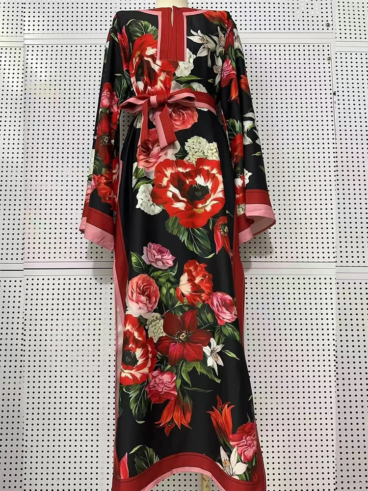 Printed Split Loose Dress