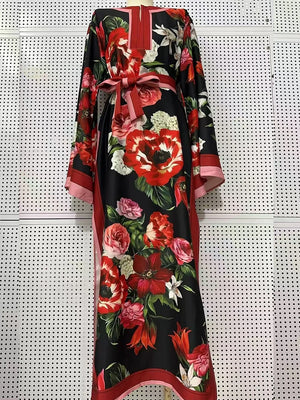 Printed Split Loose Dress