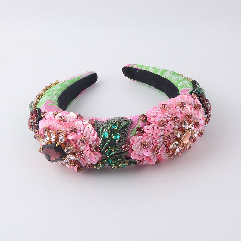 Craft Rhinestones Baroque Wide Headbands