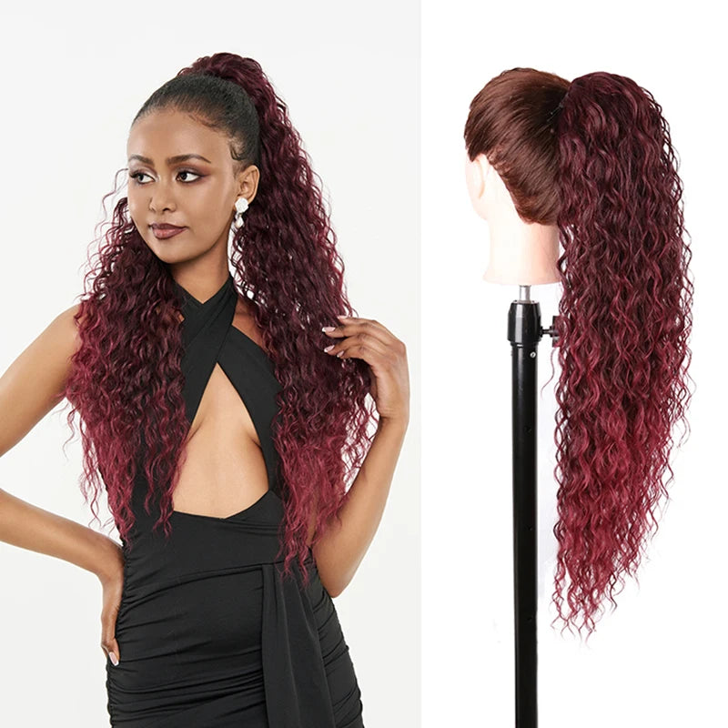 Synthetic Curly Ponytail Drawstring Hairpiece