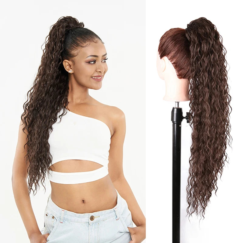 Synthetic Curly Ponytail Drawstring Hairpiece