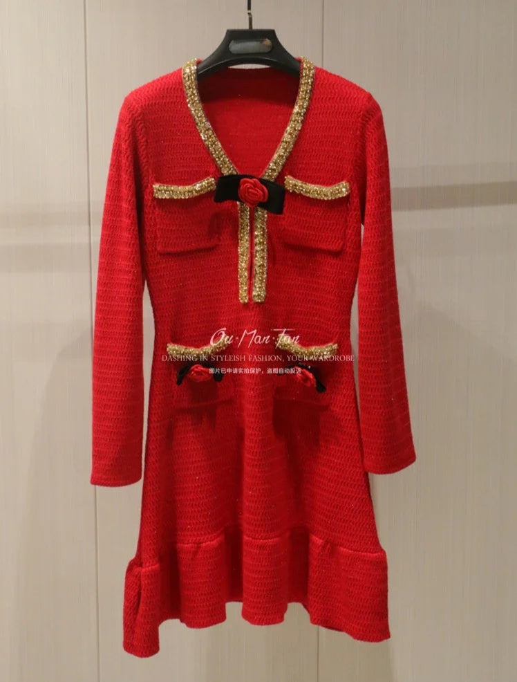 New Year's Red Dress