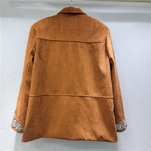 Beaded Diamond Flower Jacket