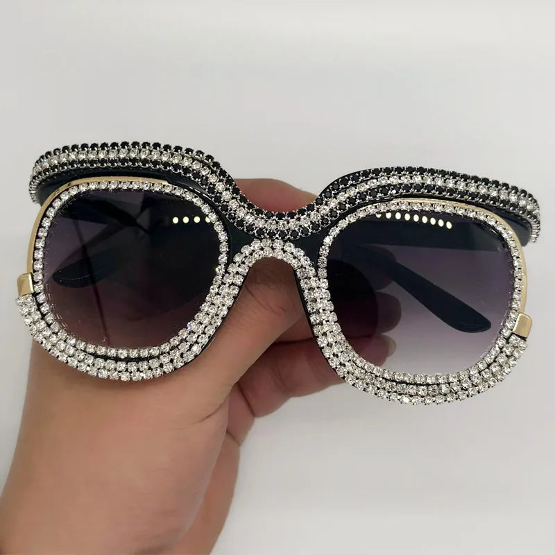 Luxury Oversized Diamond Sunglasses