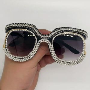 Luxury Oversized Diamond Sunglasses