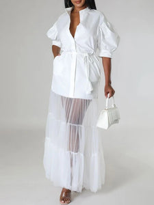 Tied Waist Summer Dress