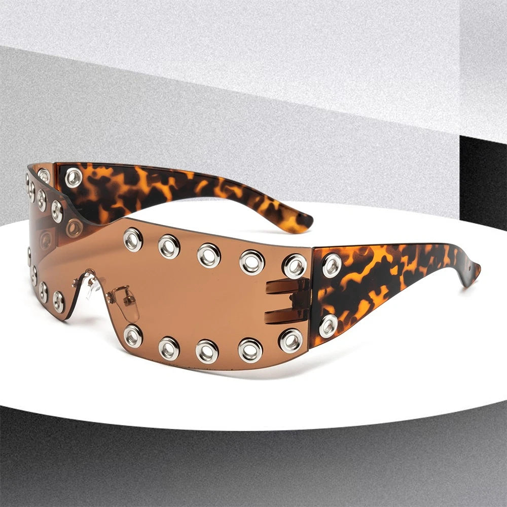 Rimless Rhinestone Sunglasses