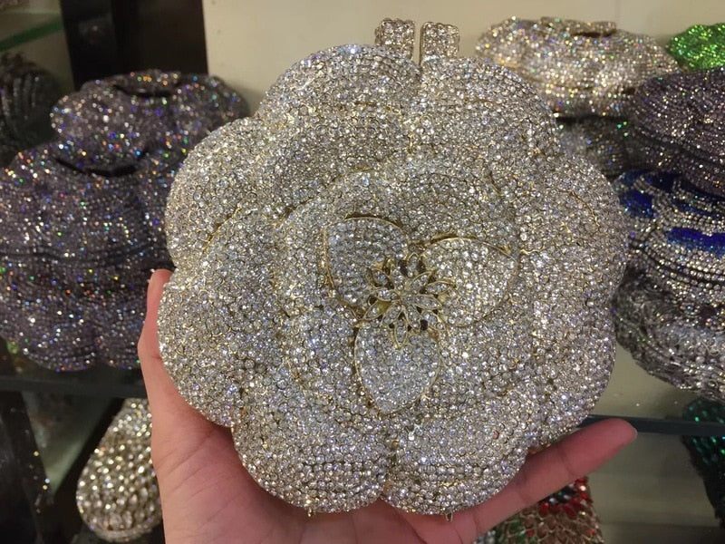 Crystal Flower Bag