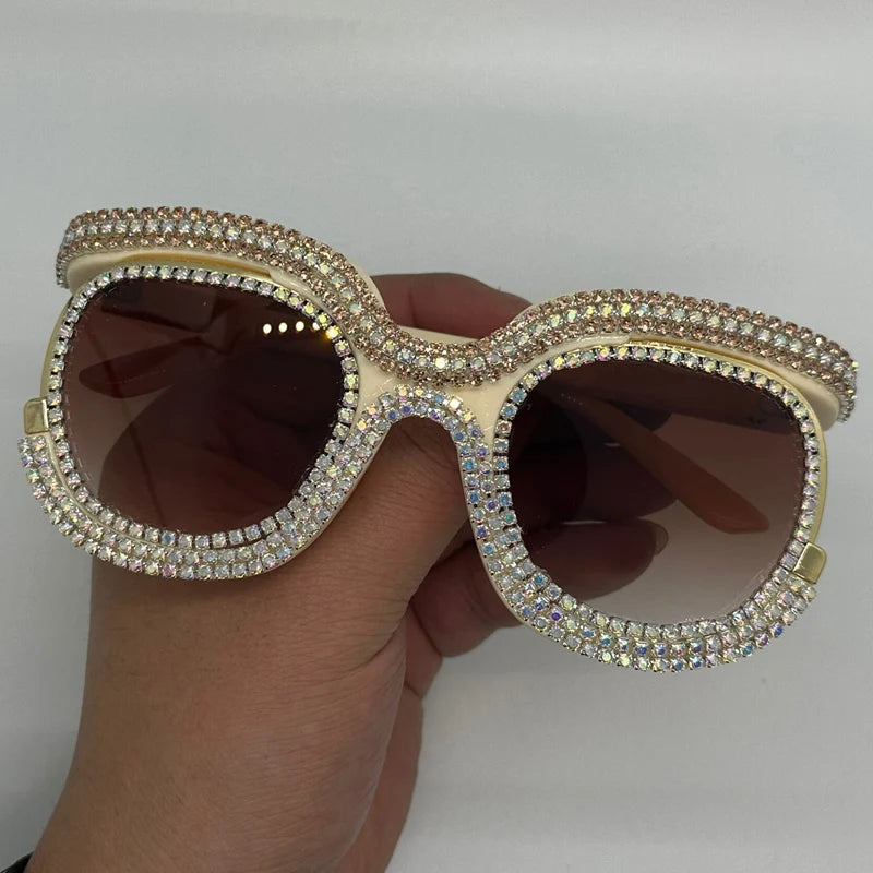 Luxury Oversized Diamond Sunglasses