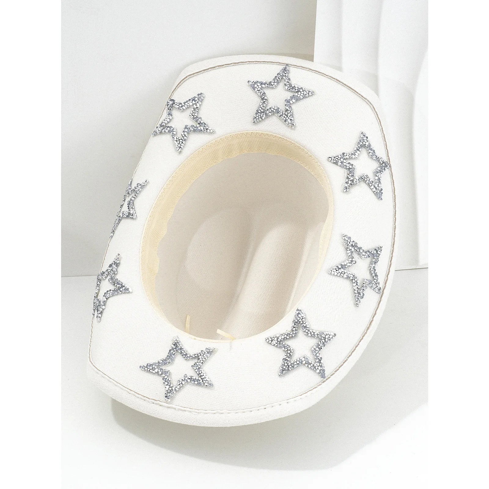 Cowgirl Hat Wide Brim Rhinestone Star Western Hats