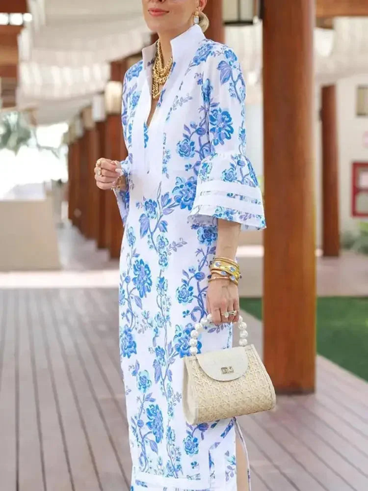 Elegant Floral Printed Dress