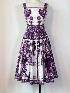 New Geometric Print A-line Dress