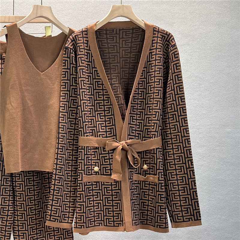 Panelled Knitted Sets