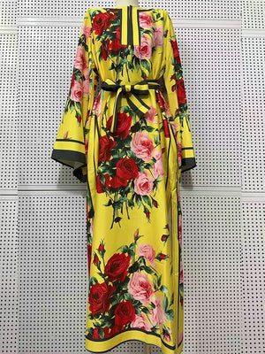 Printed Split Loose Dress
