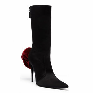 Red Pink Luxury Designer Ankle Boots