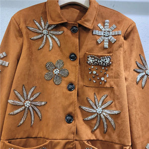 Beaded Diamond Flower Jacket