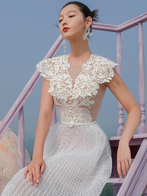 Embroidery Hollow Out Dresses
