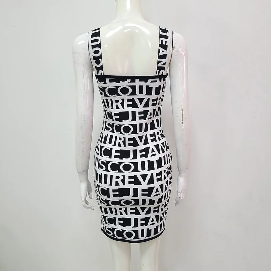 New Fashion Jacquard Bandage Dress