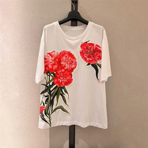 Cotton 3D Embroidery Shirt