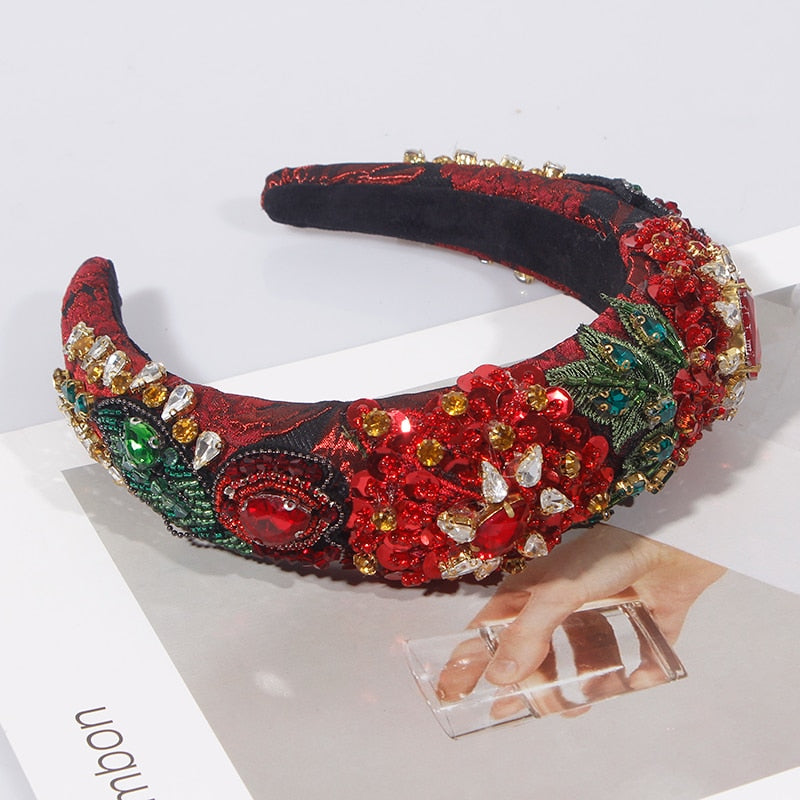 Craft Rhinestones Baroque Wide Headbands