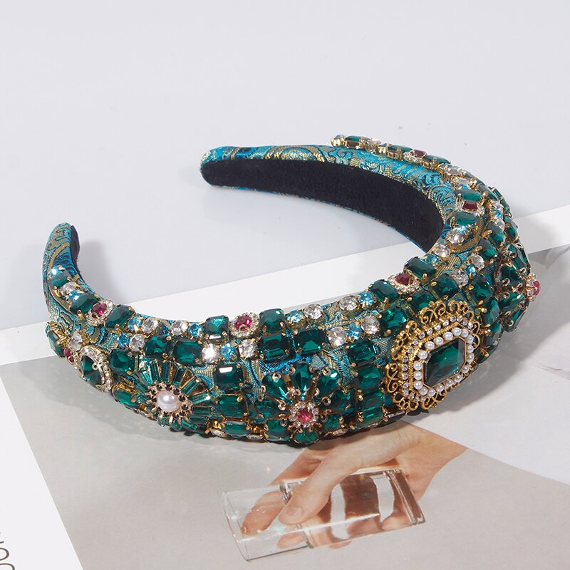 Craft Rhinestones Baroque Wide Headbands