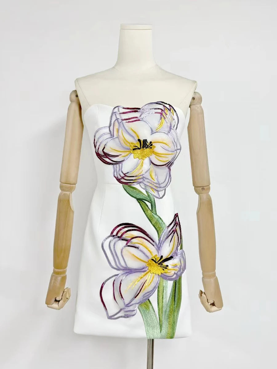 Hit Color Slimming Mini Dresses