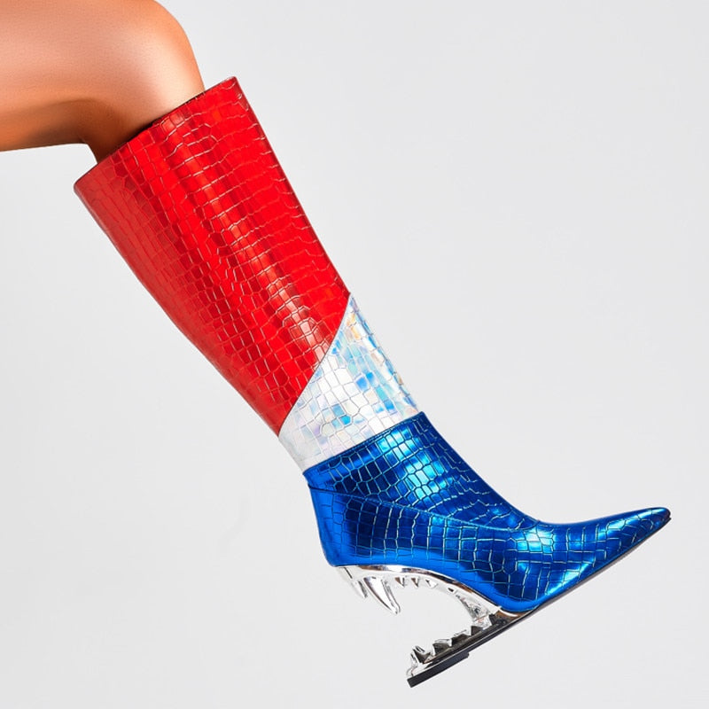 Colorful Knee Boots
