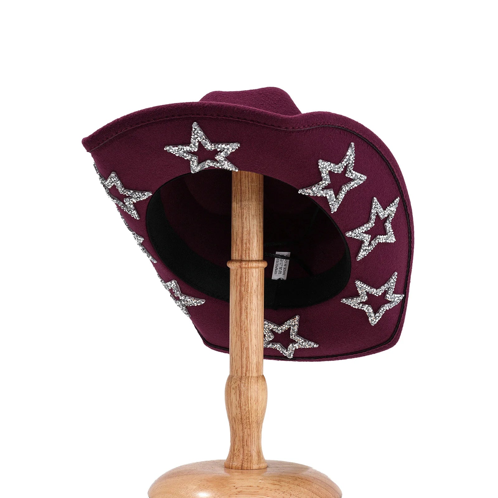 Cowgirl Hat Wide Brim Rhinestone Star Western Hats