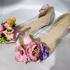 Fairy Style Beauty Flower Transparent Flats