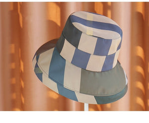 Plaid Folding Bucket Hat