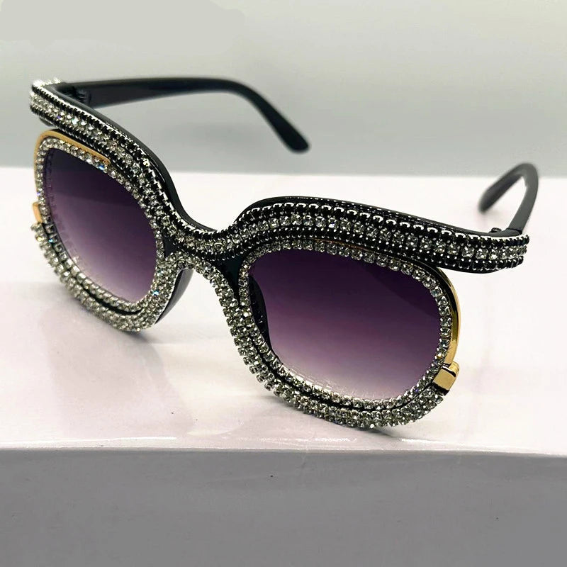 Luxury Oversized Diamond Sunglasses