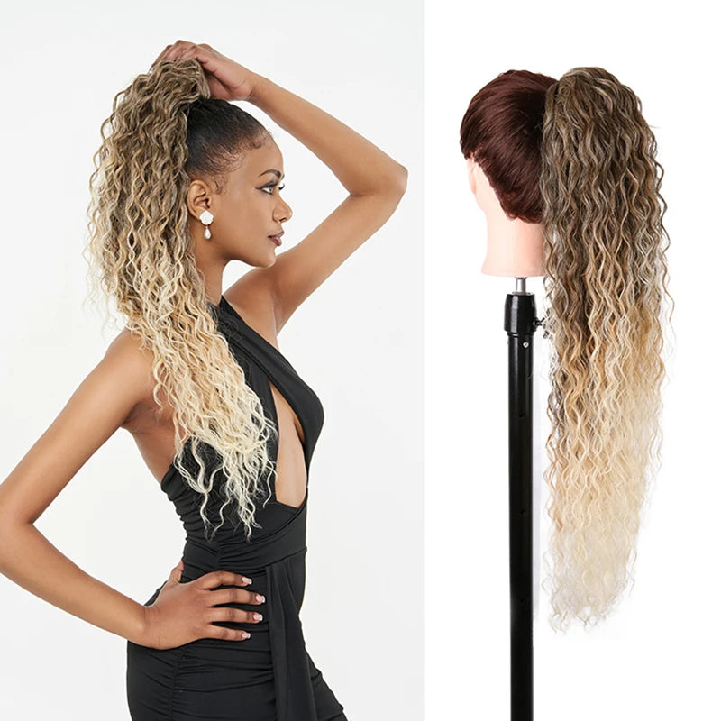 Synthetic Curly Ponytail Drawstring Hairpiece