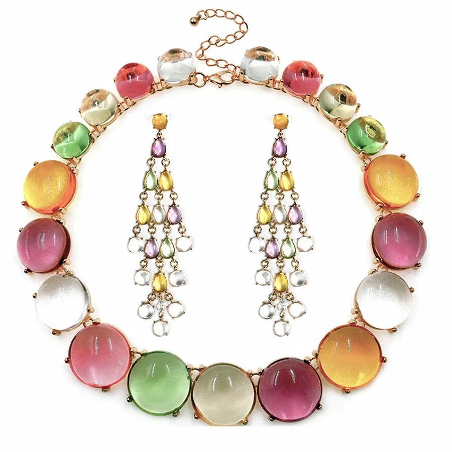 Colorful Resin Jewellery Sets