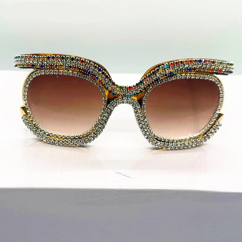 Luxury Oversized Diamond Sunglasses