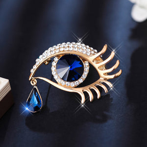 Design Camellia Crystal Zircon Rose Flower Brooch