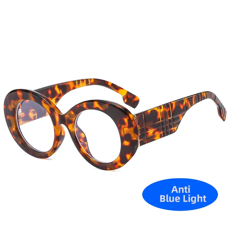 Retro Stripe Yellow Anti Blue Light Glasses