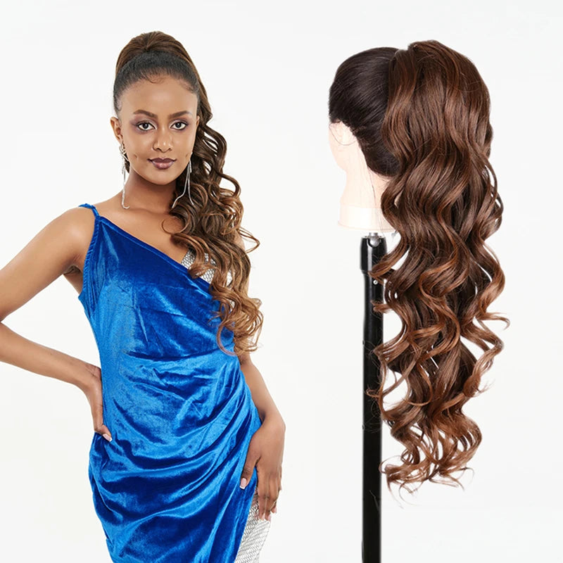 Synthetic Curly Ponytail Drawstring Hairpiece
